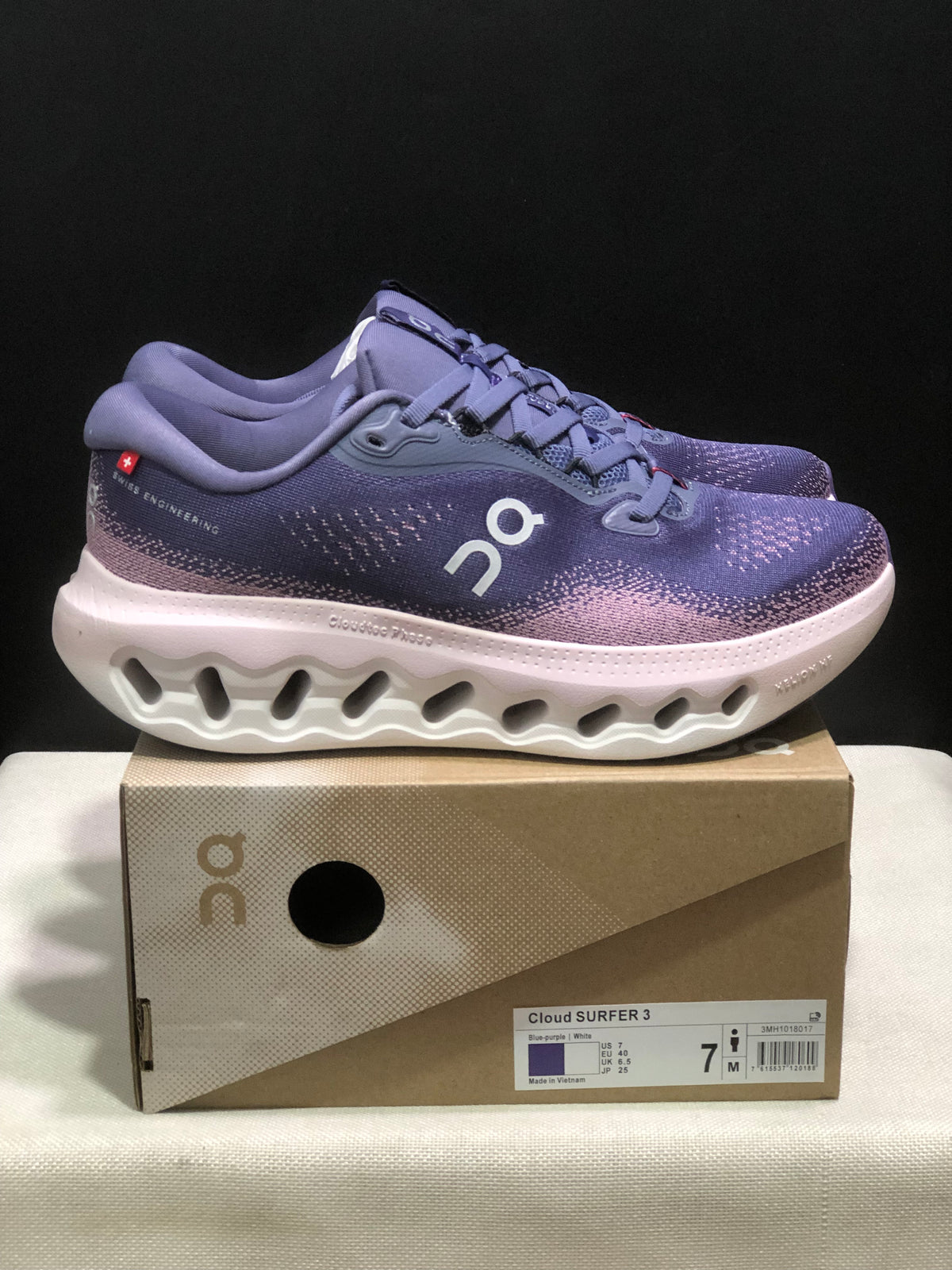ON - CLOUDSURFER 3 BLUE PURPLE WHITE