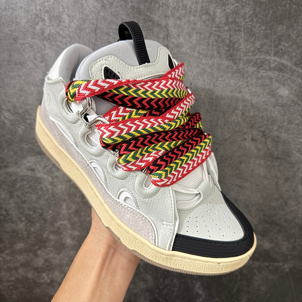 LANVIN CURB SNEAKER white and multi-colorway, inspired by 1990s