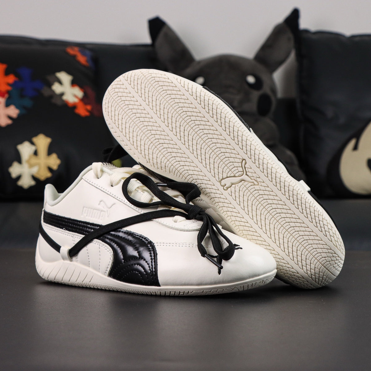 PUMA x ROSÉ Speedcat Lea Warm White and Puma Black