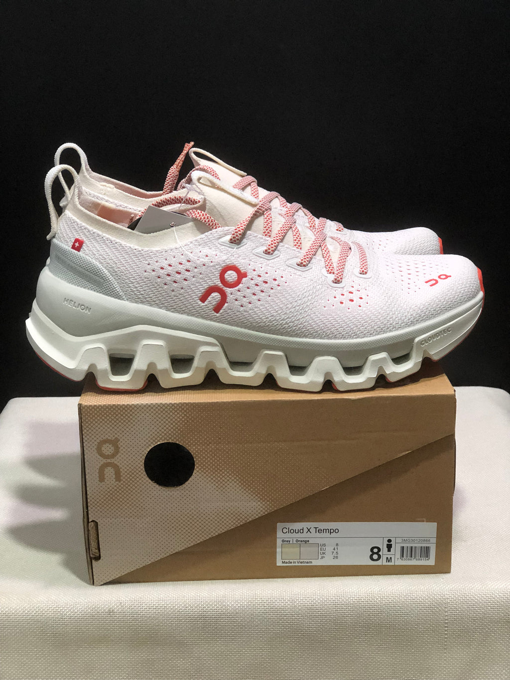 ON - CLOUD X TEMPO 1 ECLIPSE GREY ORANGE