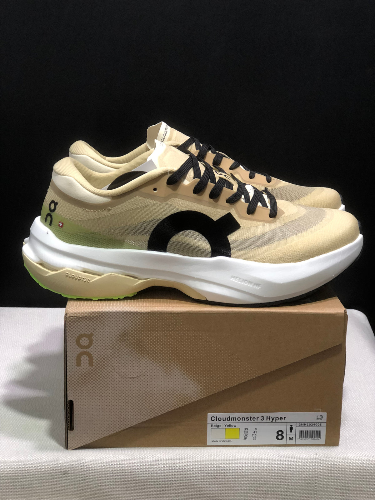 ON - CLOUD BOOM RUNNING BEIGE YELLOW