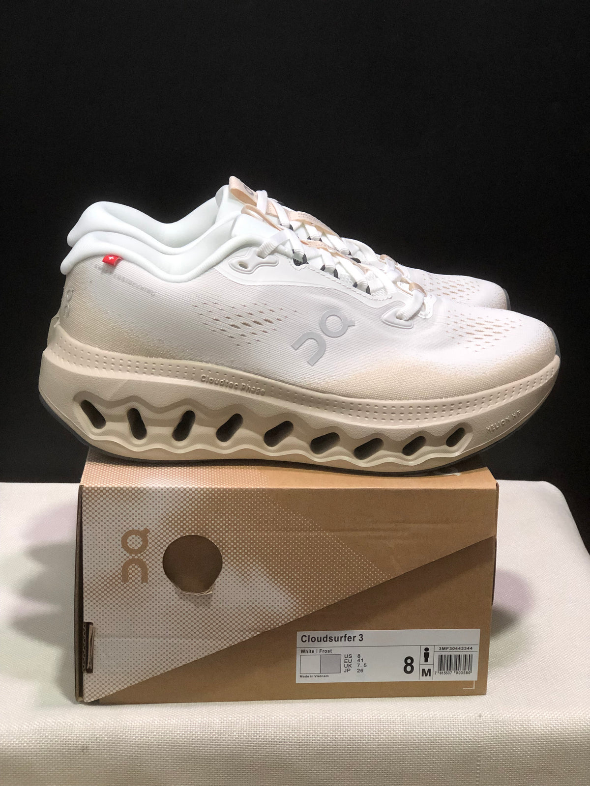 ON - CLOUDSURFER 3 WHITE FROST