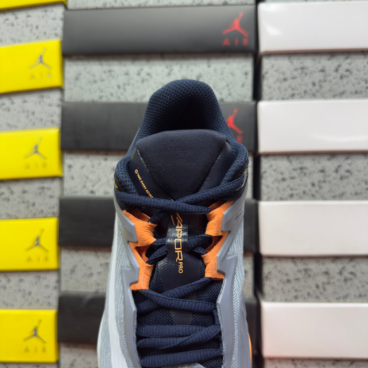 NIKE COURT AIR ZOOM VAPOR PRO 3 HC Clay Ashen Slate Obsidian Light Armory Blue Football Grey