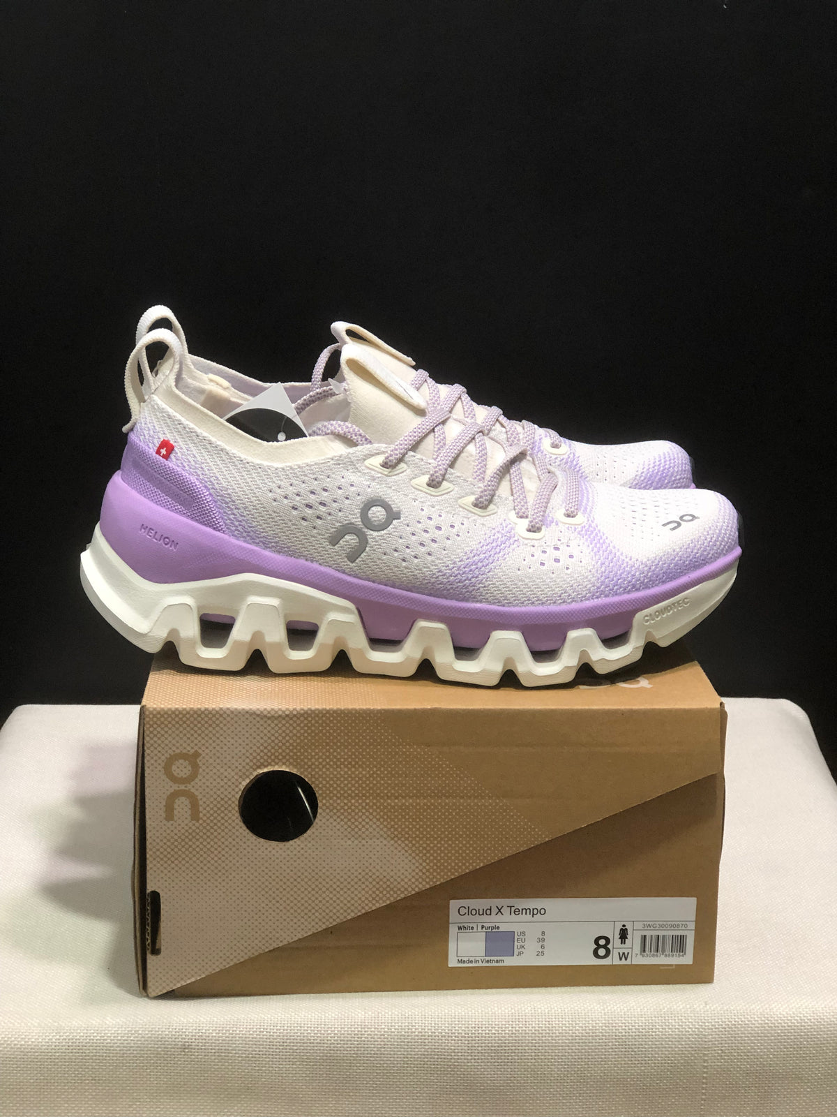 ON - CLOUD X TEMPO 1 ECLIPSE WHITE PURPLE