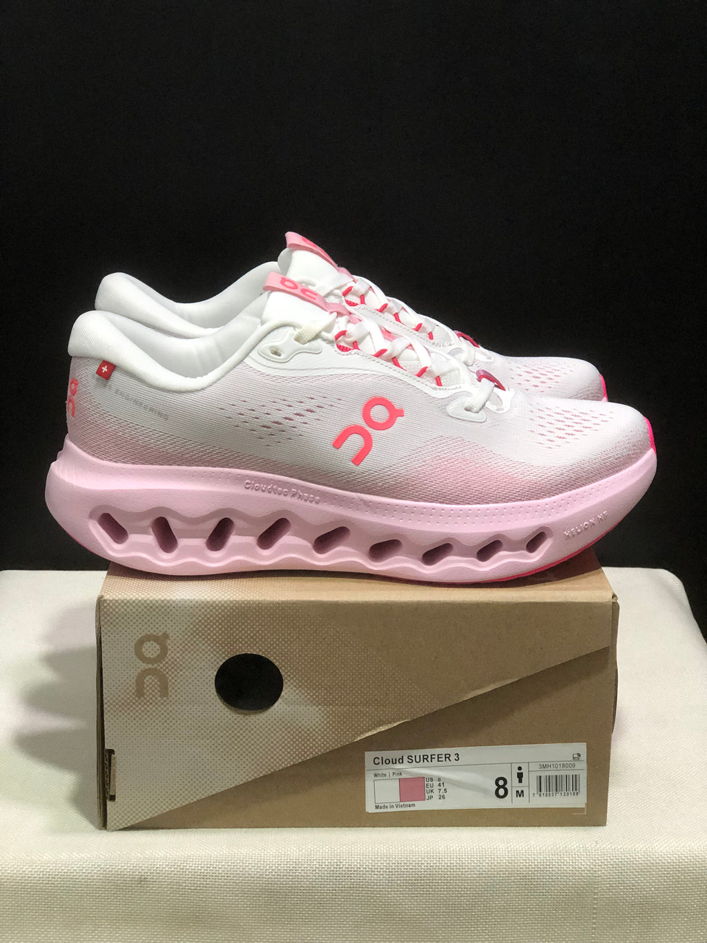 ON - CLOUDSURFER 3 WHITE PINK