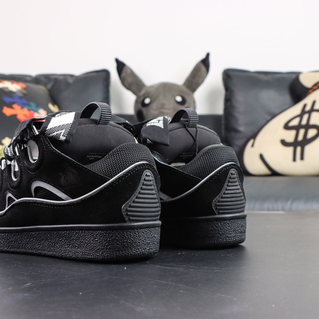 LANVIN SNEAKER  black and grey reflective