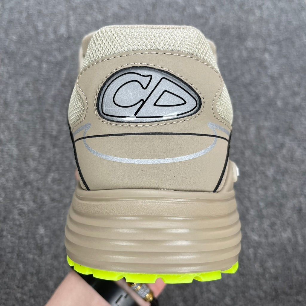 DIOR B30 SNEAKER beige and green
