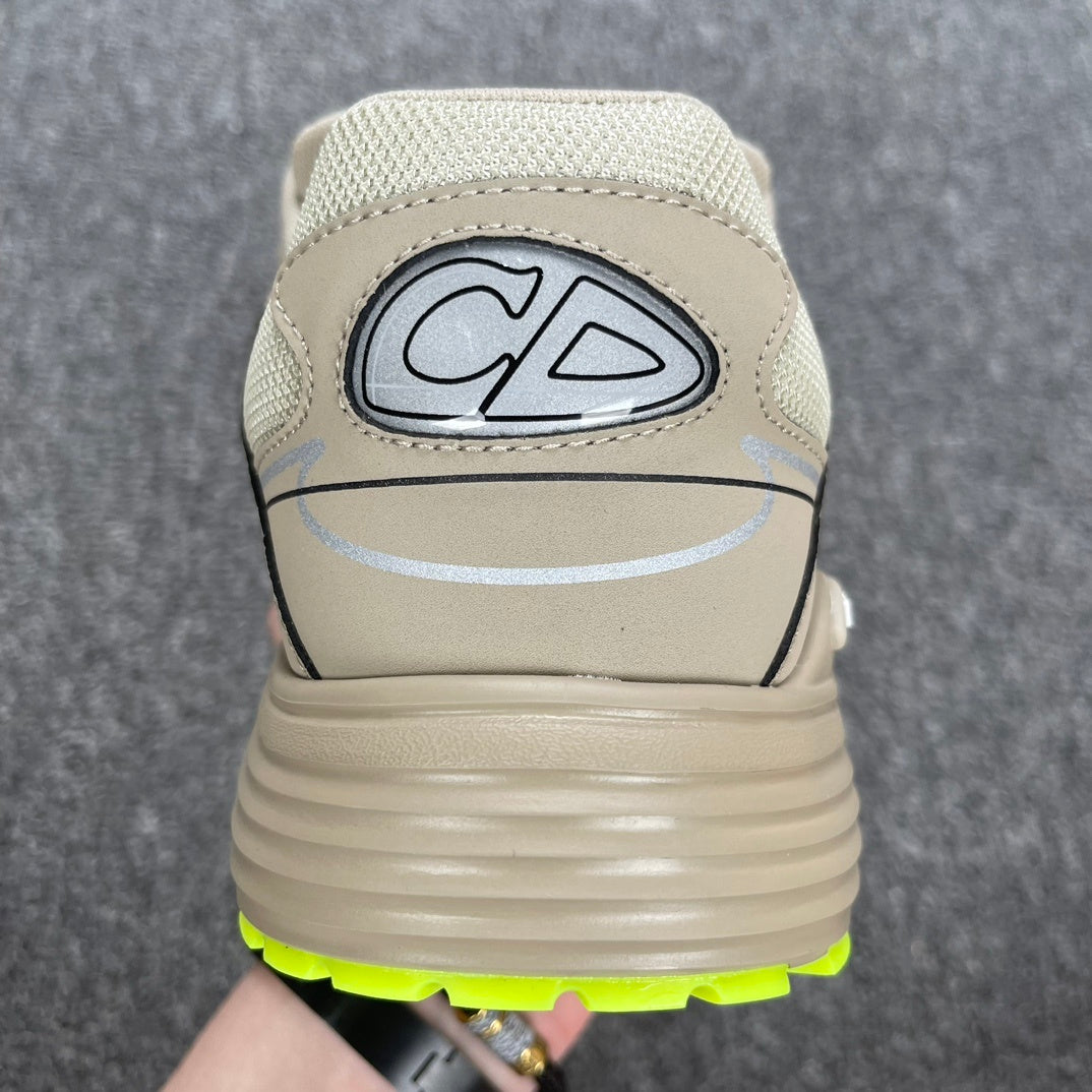 DIOR B30 SNEAKER beige and green
