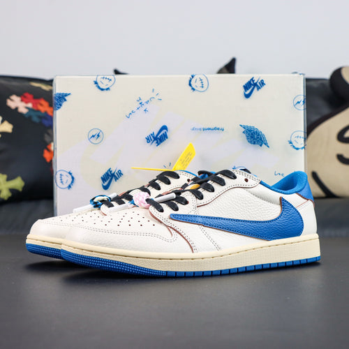 Jordan 1 Low x Travis Scott x Fragment 'Sail Military Blue'