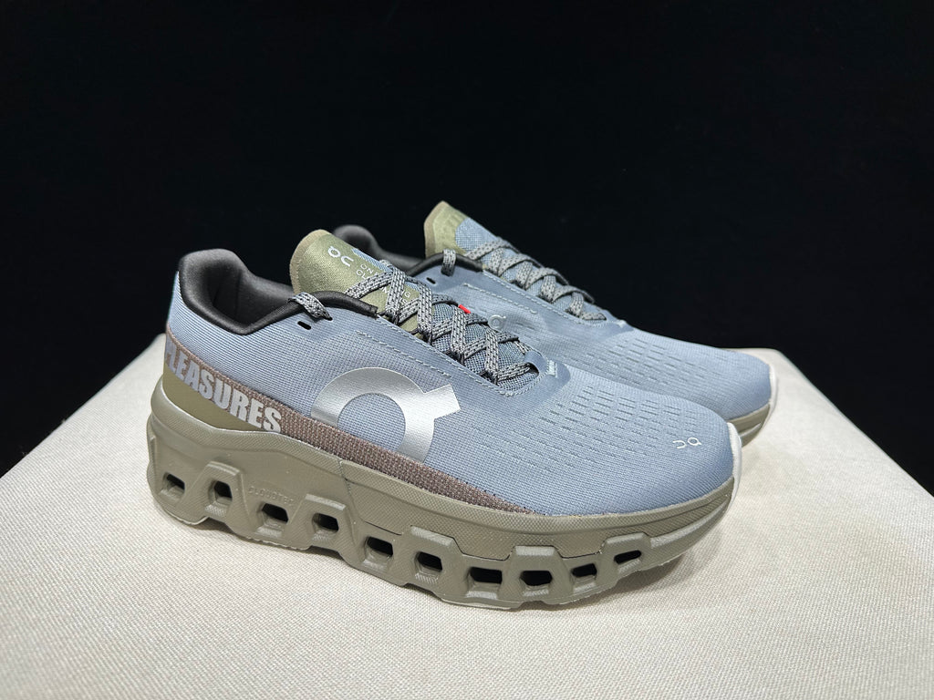 On x Pleasures x The Loop Cloudmonster 2 'Mist/Olive'