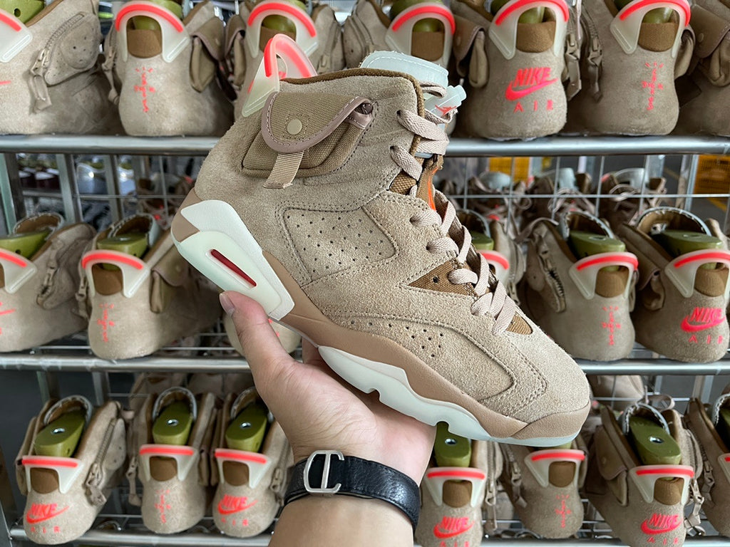Jordan 6 Retro x Travis Scott 'British Khaki'