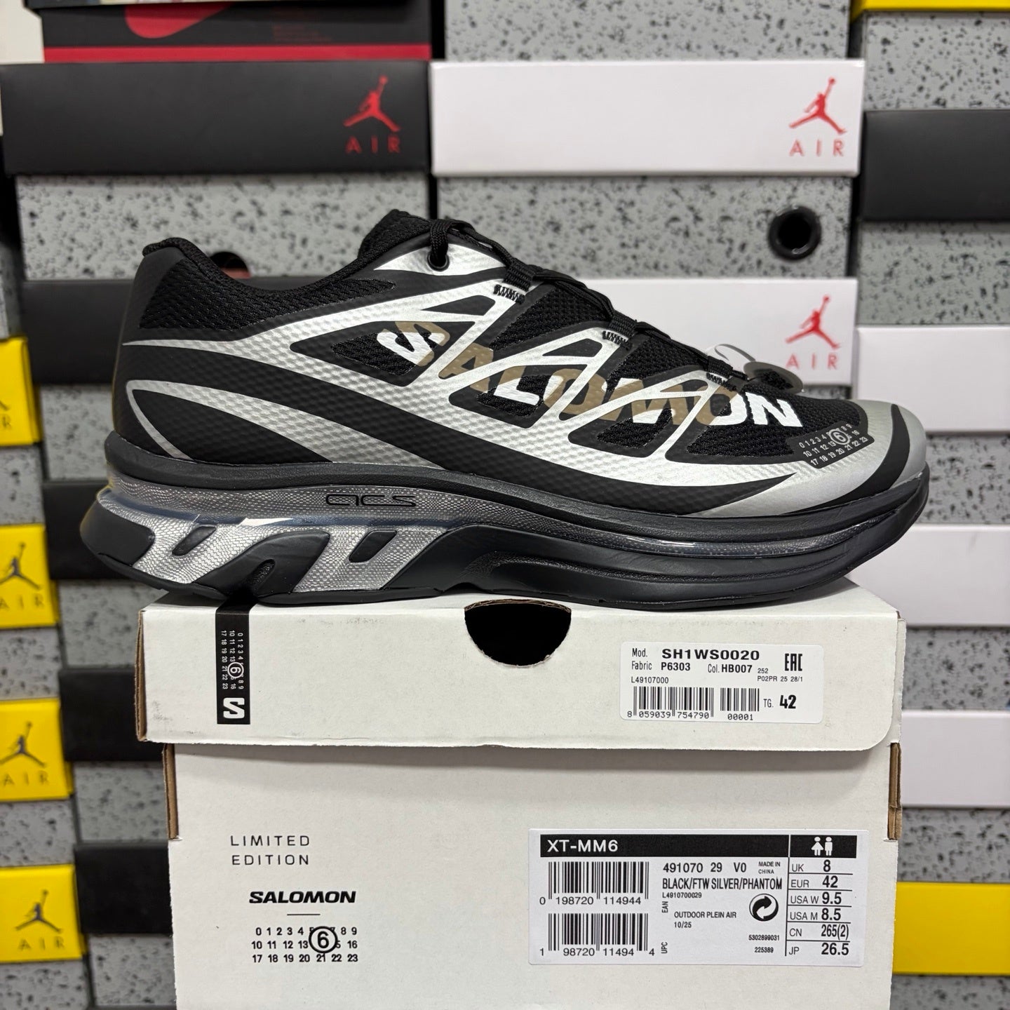 SALOMON-XT-MM6 Maison Margiela 'Black Silver'