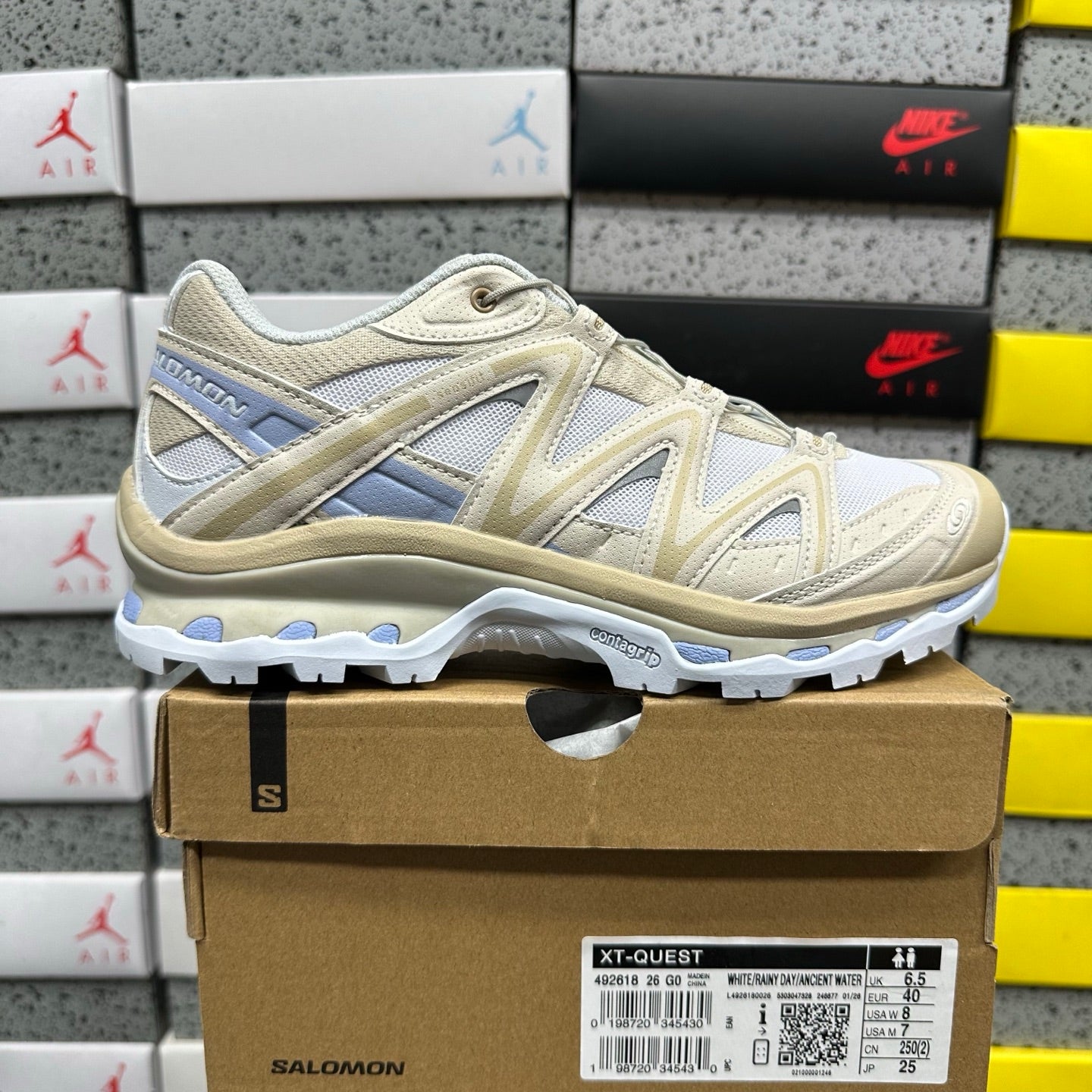SALOMON-XT-Quest 'White/Rainy Day/Ancient Water'