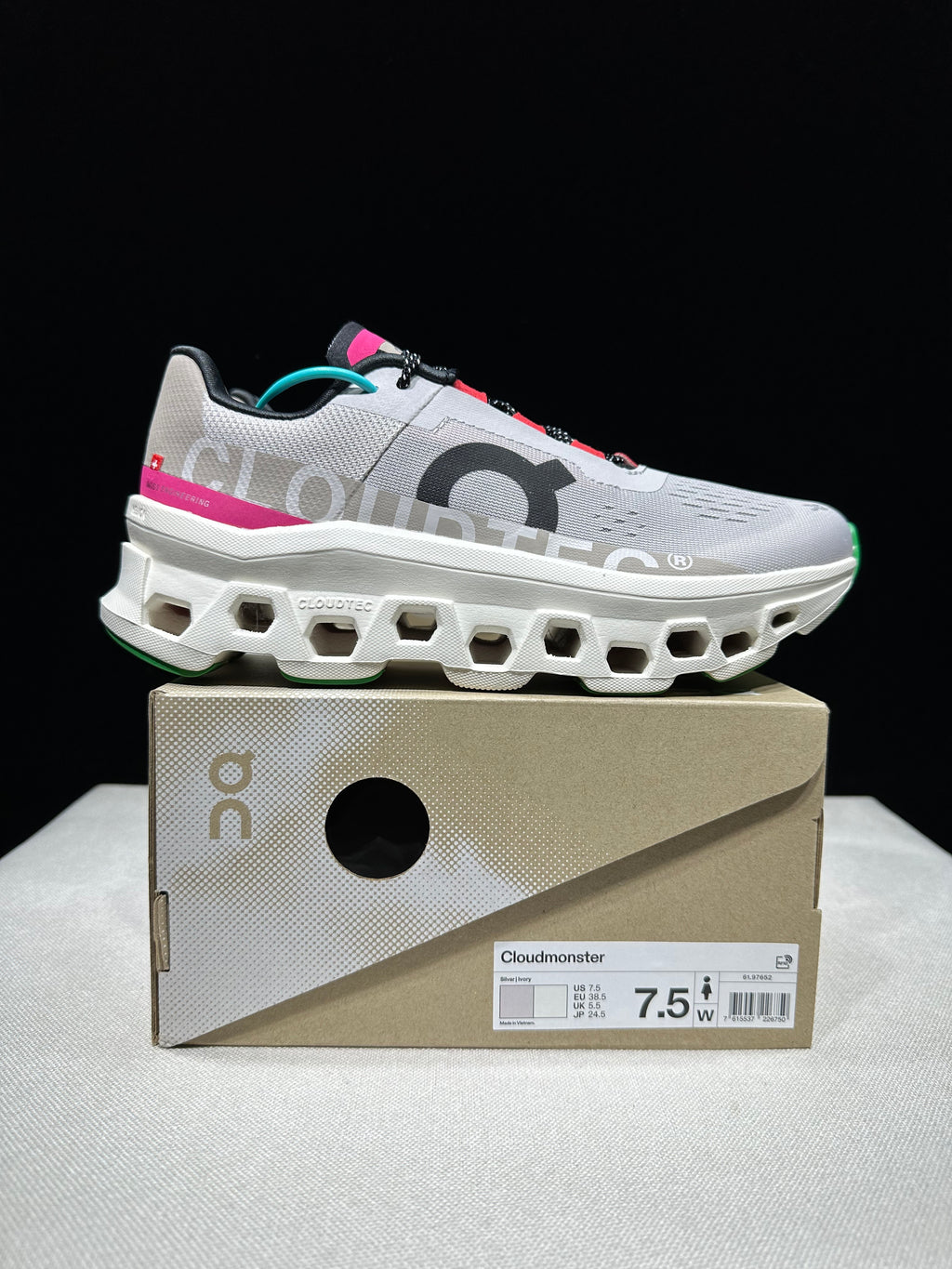 ON - Cloudmonster 'Silver | Ivory'
