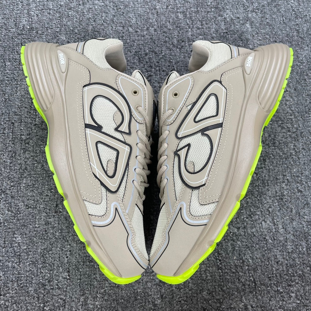 DIOR B30 SNEAKER beige and green