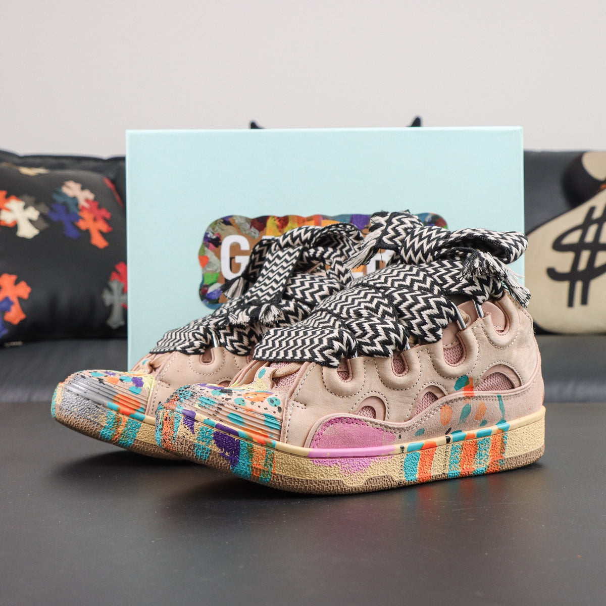 LANVIN SNEAKER X Gallery Dept Pale Pink / Multi-Color