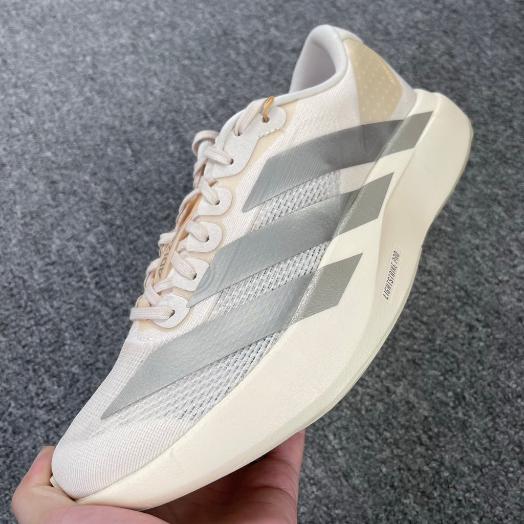 adidas Adizero Evo SL Wonder White / Cyber Metallic / Warm Vanilla (or Core White / Halo Silver)