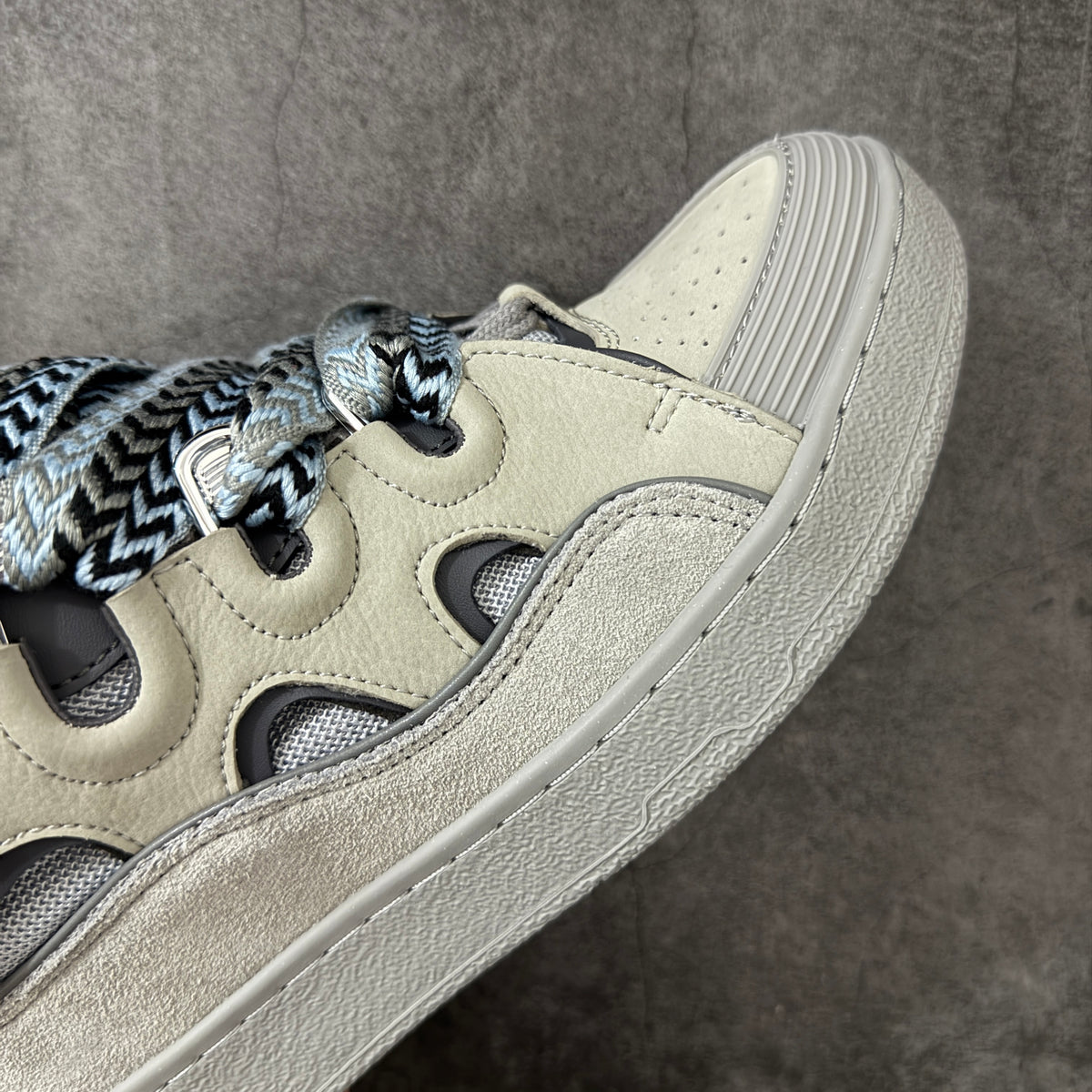 LANVIN CURB SNEAKER grey