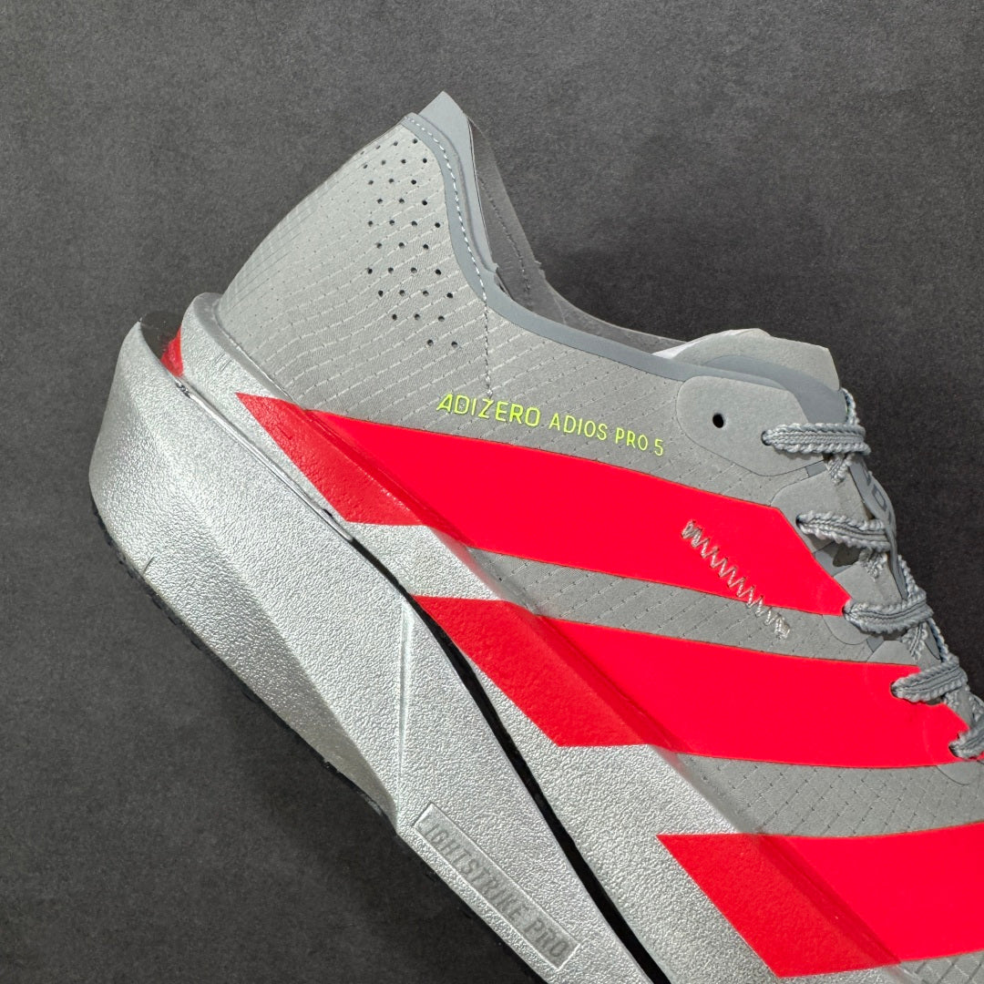 Adidas Adizero Adios Pro 5 Grey Two / Lucid Red / Grey