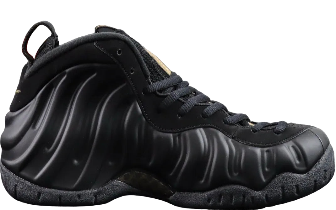 NIKE AIR  Foamposite Pro Black Metallic Gold