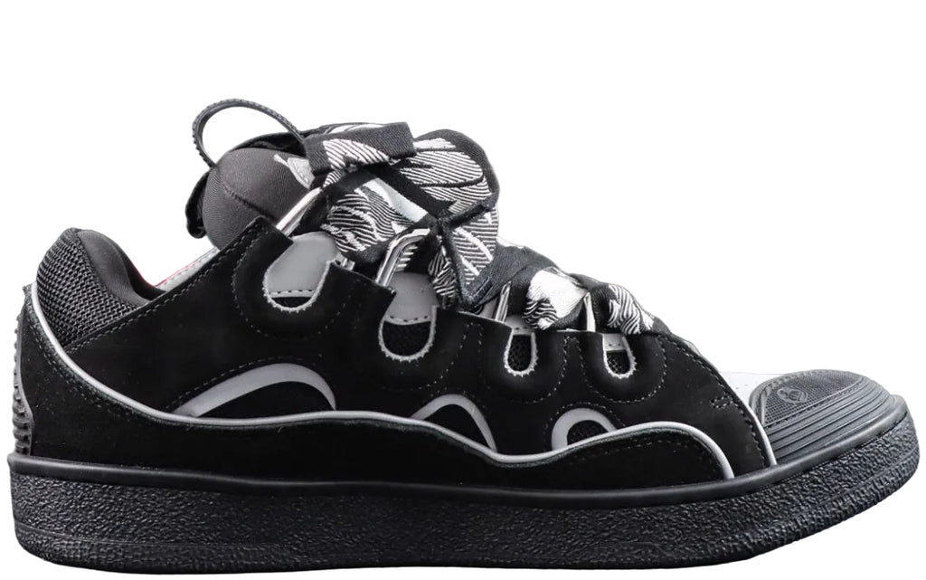 LANVIN SNEAKER  black and grey reflective