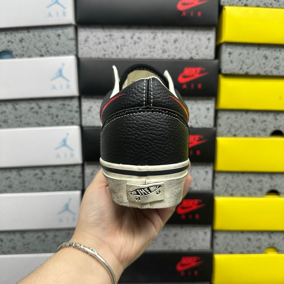 VANS OLD SKOOL ARCHIVE FLAME BLACK WHITE
