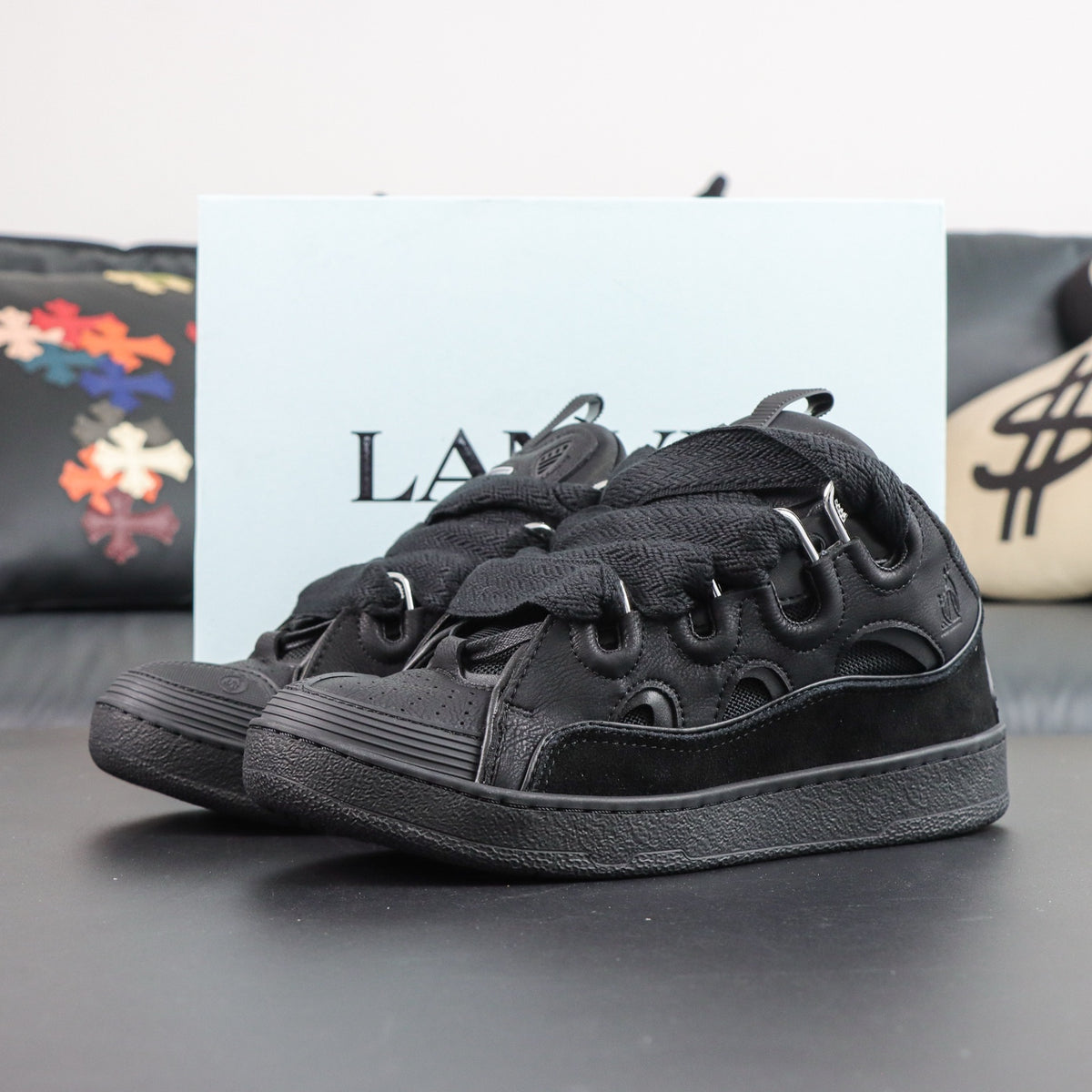 LANVIN CURB SNEAKER Black Black