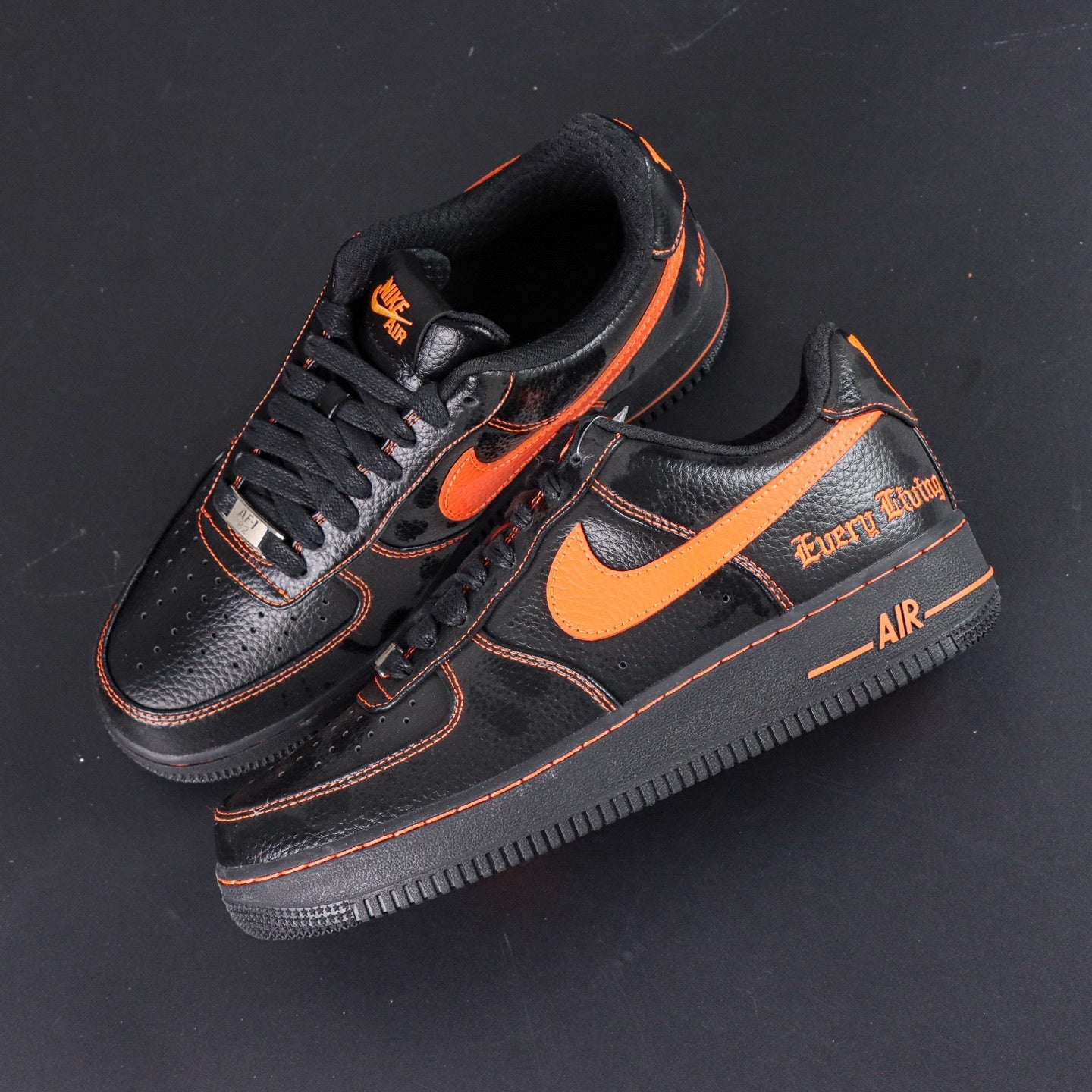 Nike Air Force 1 Low x VLONE 'Black Total Orange'