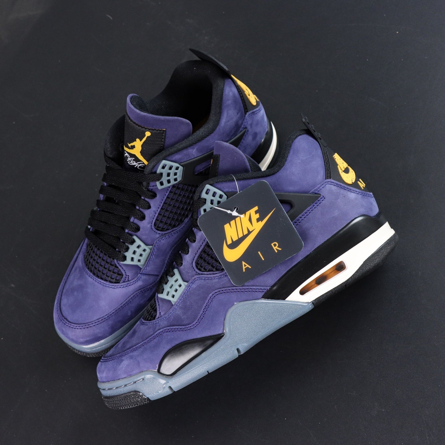 Jordan 4 Retro Lakers Lakeshow "Imperial Purple"