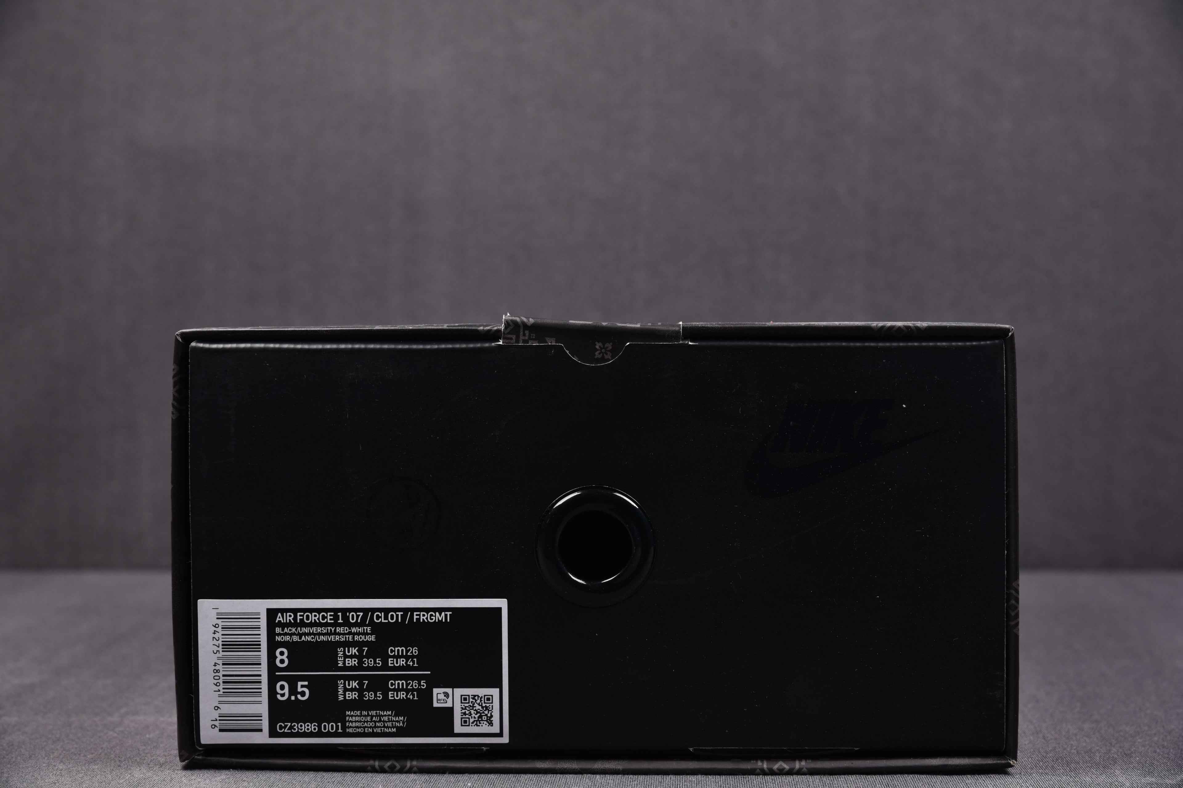 Nike Air Force 1 Low x Fragment Design x CLOT 'Black Silk'