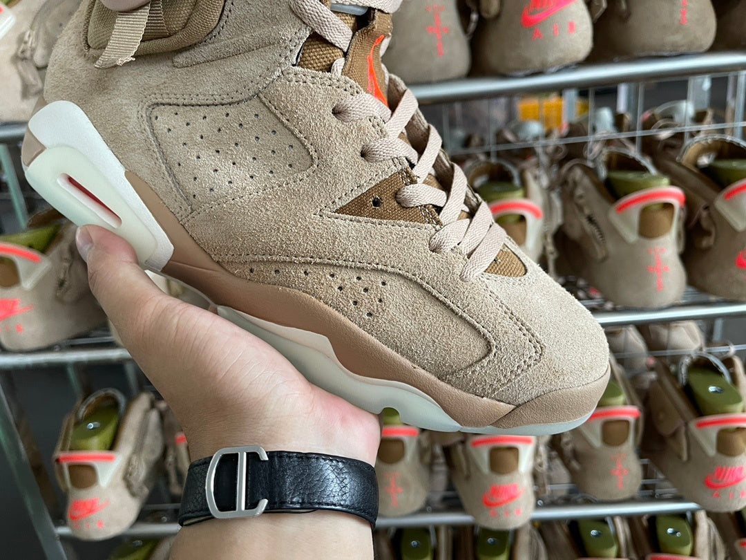 Jordan 6 Retro x Travis Scott 'British Khaki'