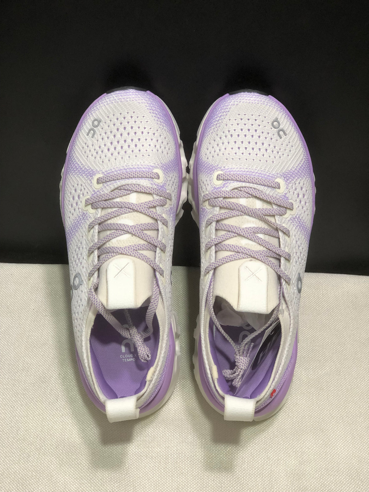 ON - CLOUD X TEMPO 1 ECLIPSE WHITE PURPLE
