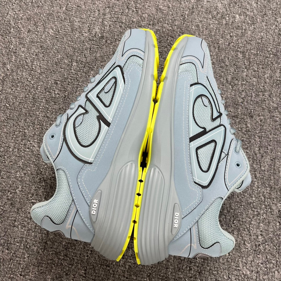DIOR B30 SNEAKER Reflective CD30 - Blue Neon Yellow
