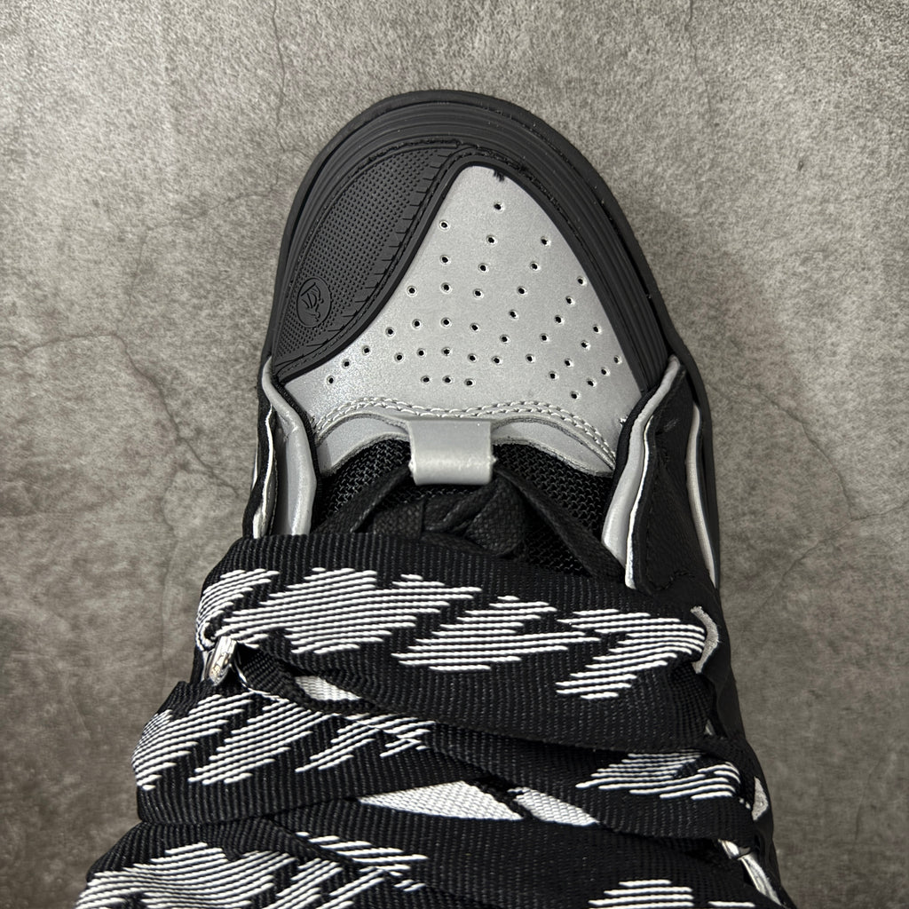 LANVIN CURB SNEAKER black and grey