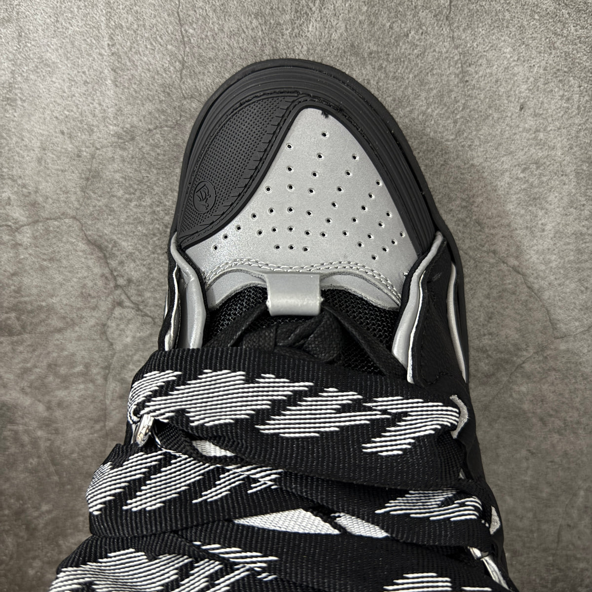 LANVIN CURB SNEAKER black and grey