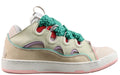 LANVIN CURB SNEAKER Beige Pink (Cream/Pink/Teal)
