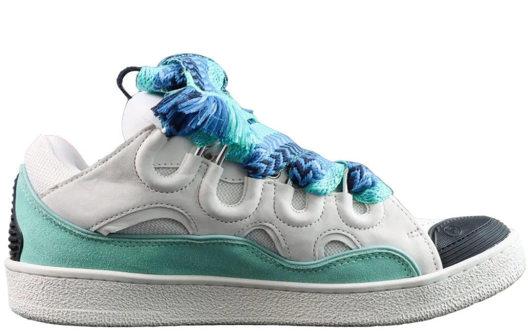 LANVIN SNEAKER white, blue, and green