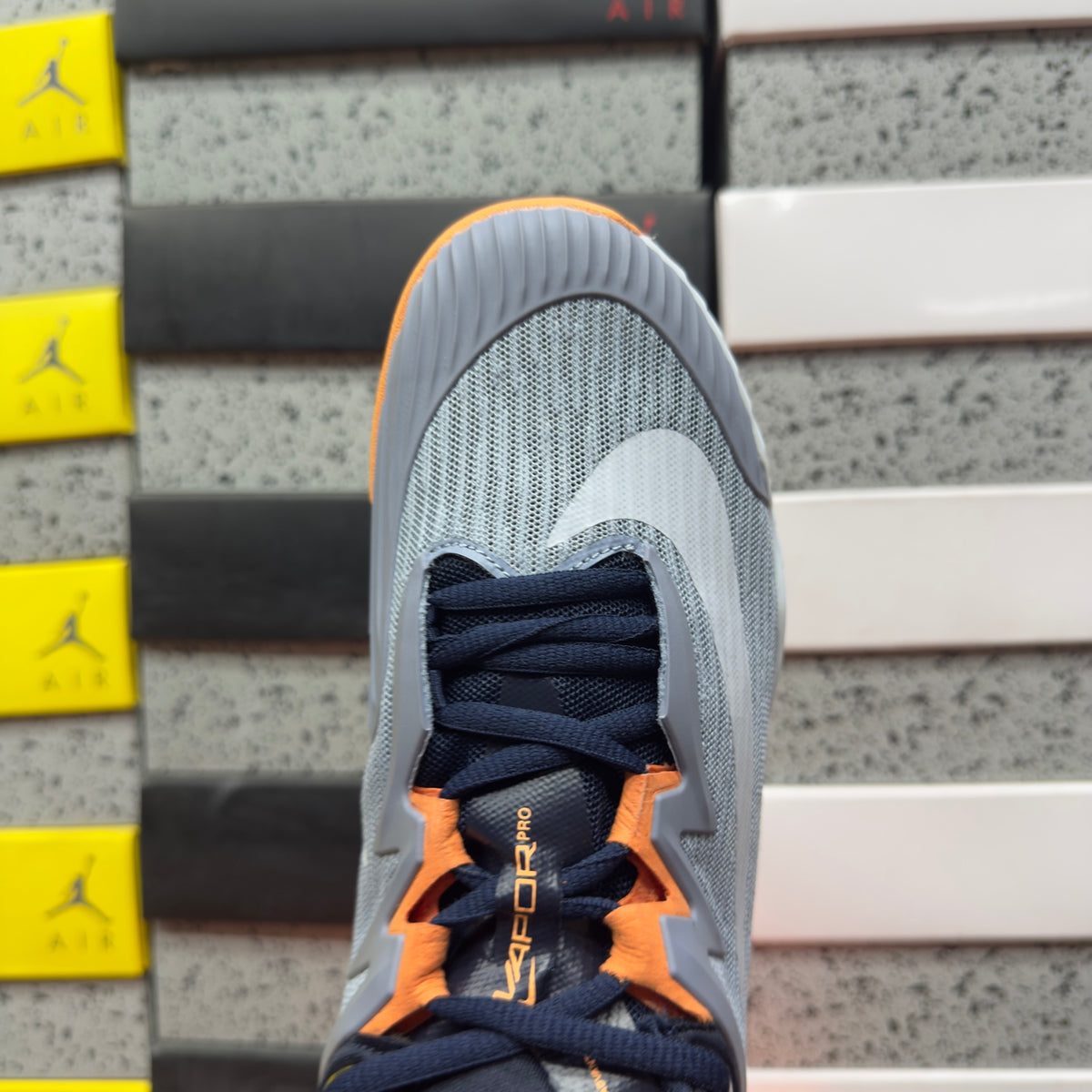 NIKE COURT AIR ZOOM VAPOR PRO 3 HC Clay Ashen Slate Obsidian Light Armory Blue Football Grey