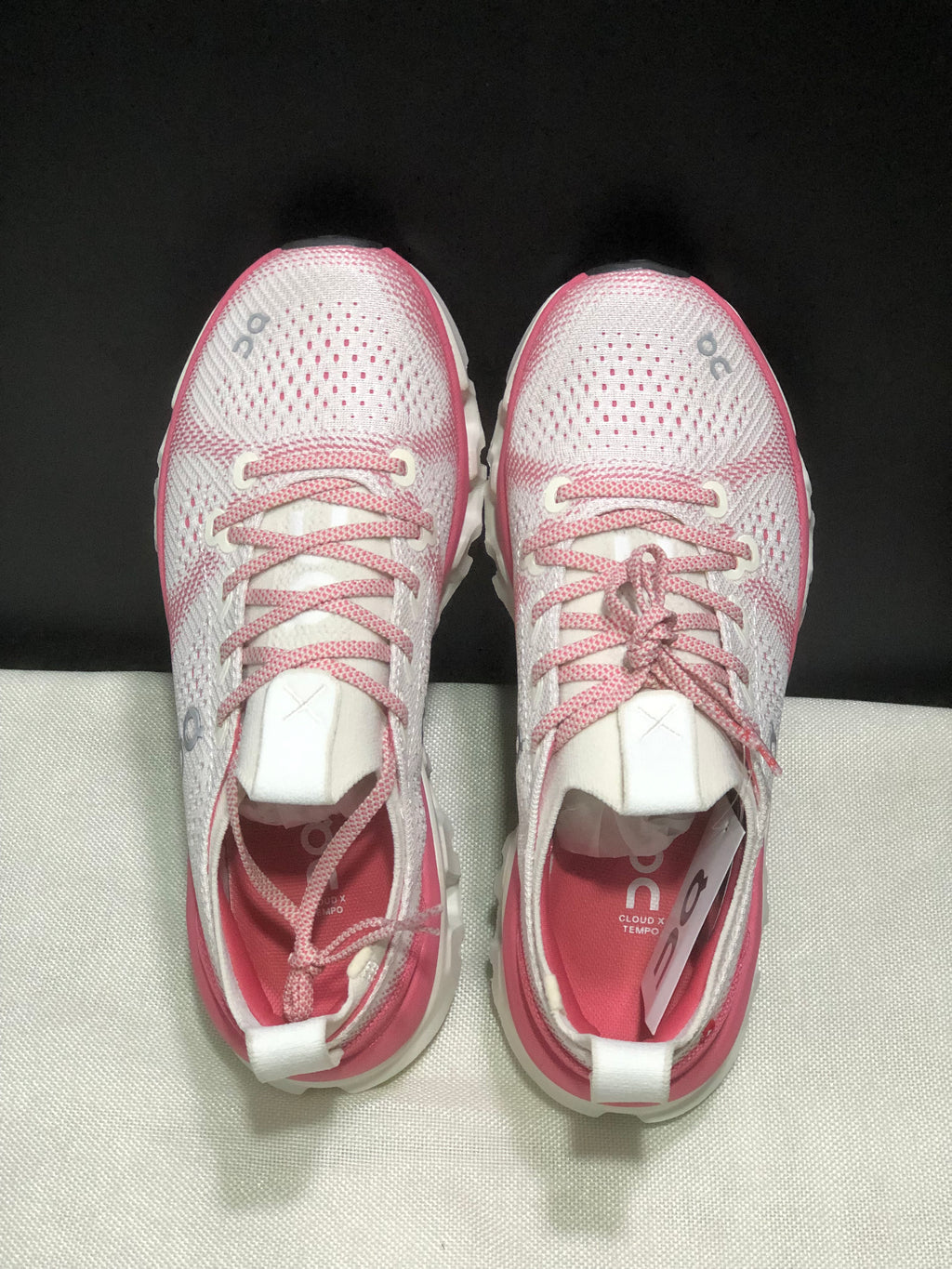 ON - CLOUD X TEMPO 1 ECLIPSE WHITE ROSE RED