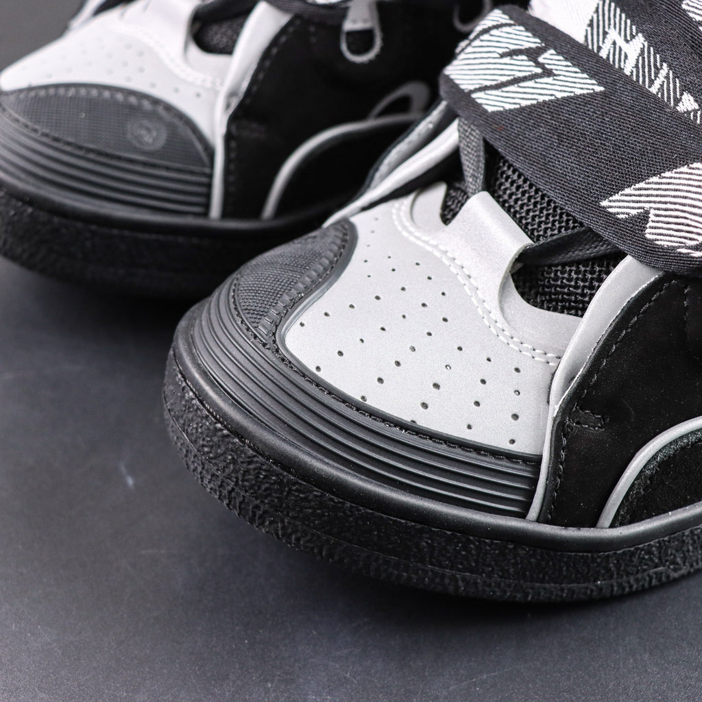 LANVIN SNEAKER  black and grey reflective