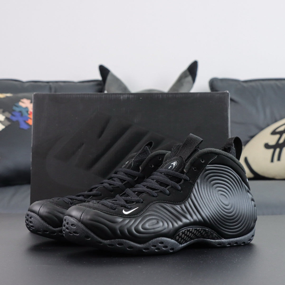 NIKE AIR FOAMPOSITE One Comme des Garcons Homme Plus Black