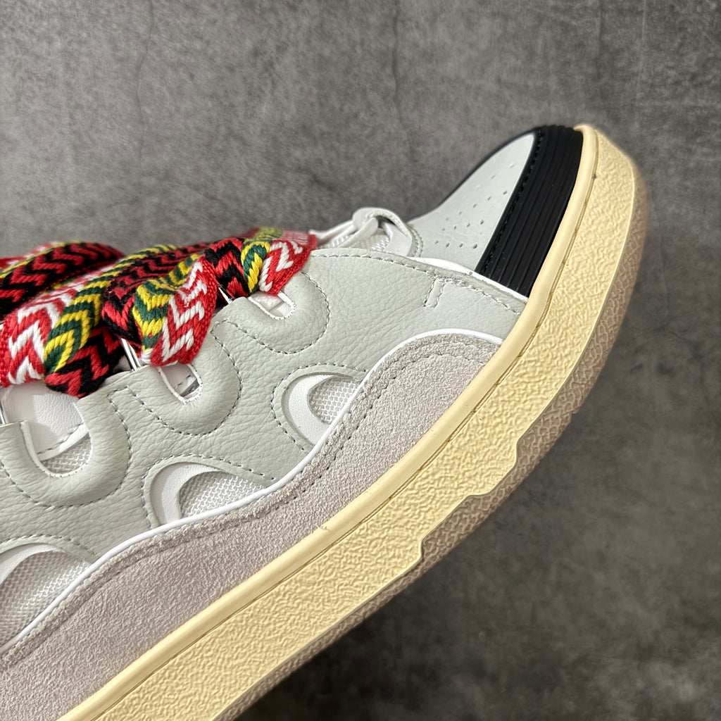 LANVIN CURB SNEAKER white and multi-colorway, inspired by 1990s