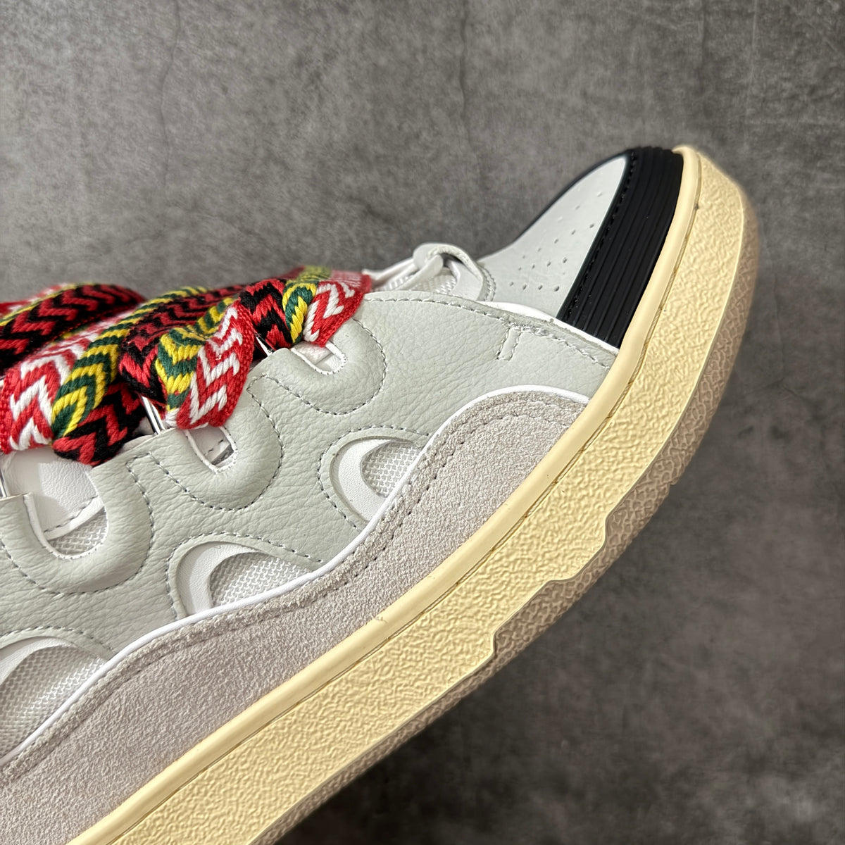 LANVIN CURB SNEAKER white and multi-colorway, inspired by 1990s