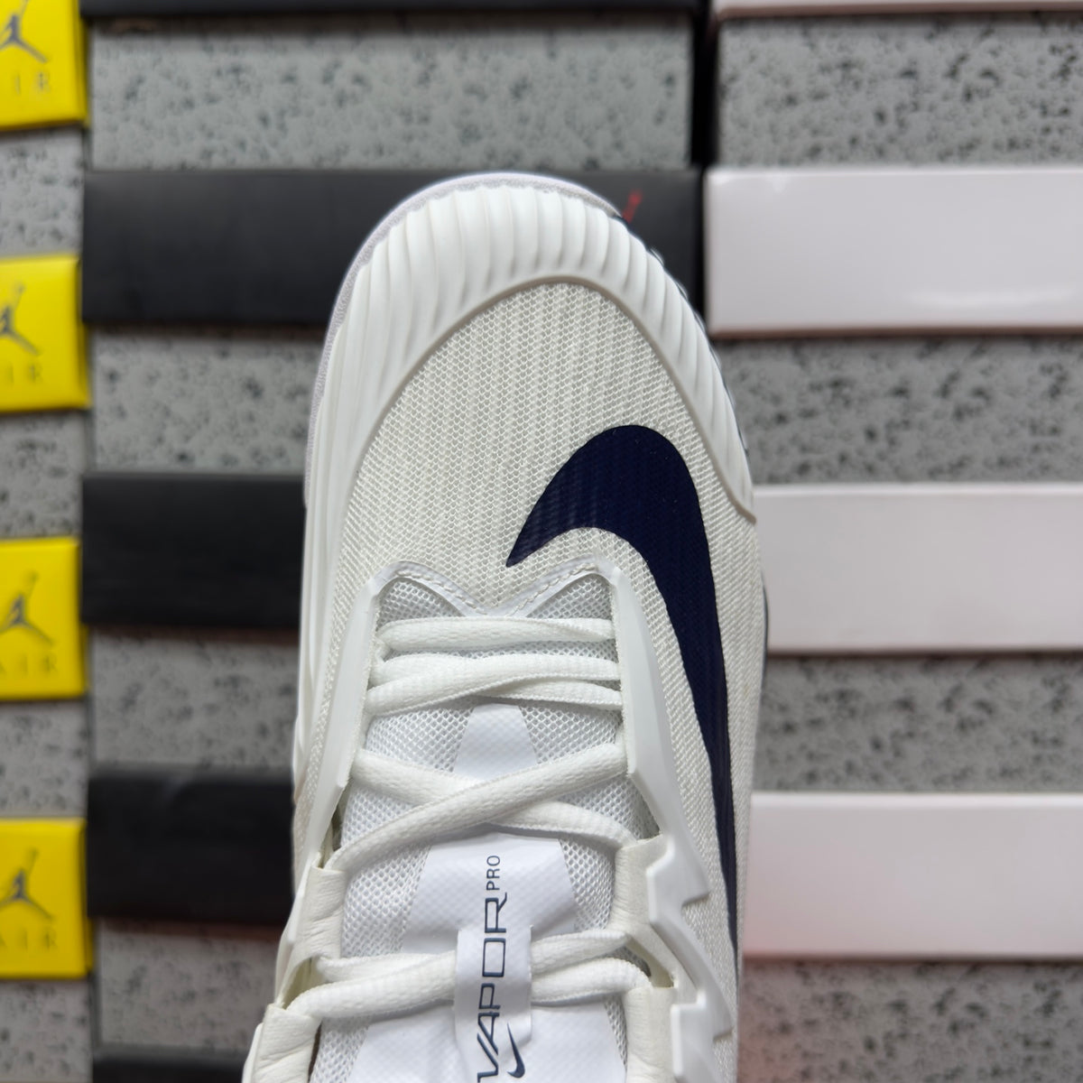 NIKE COURT AIR ZOOM VAPOR PRO 3 HC White Midnight Navy