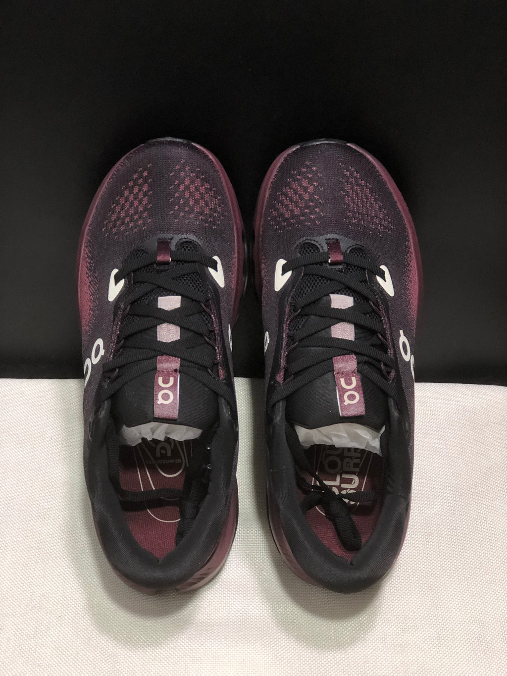 ON - CLOUDSURFER 3 BLACK RED WINE