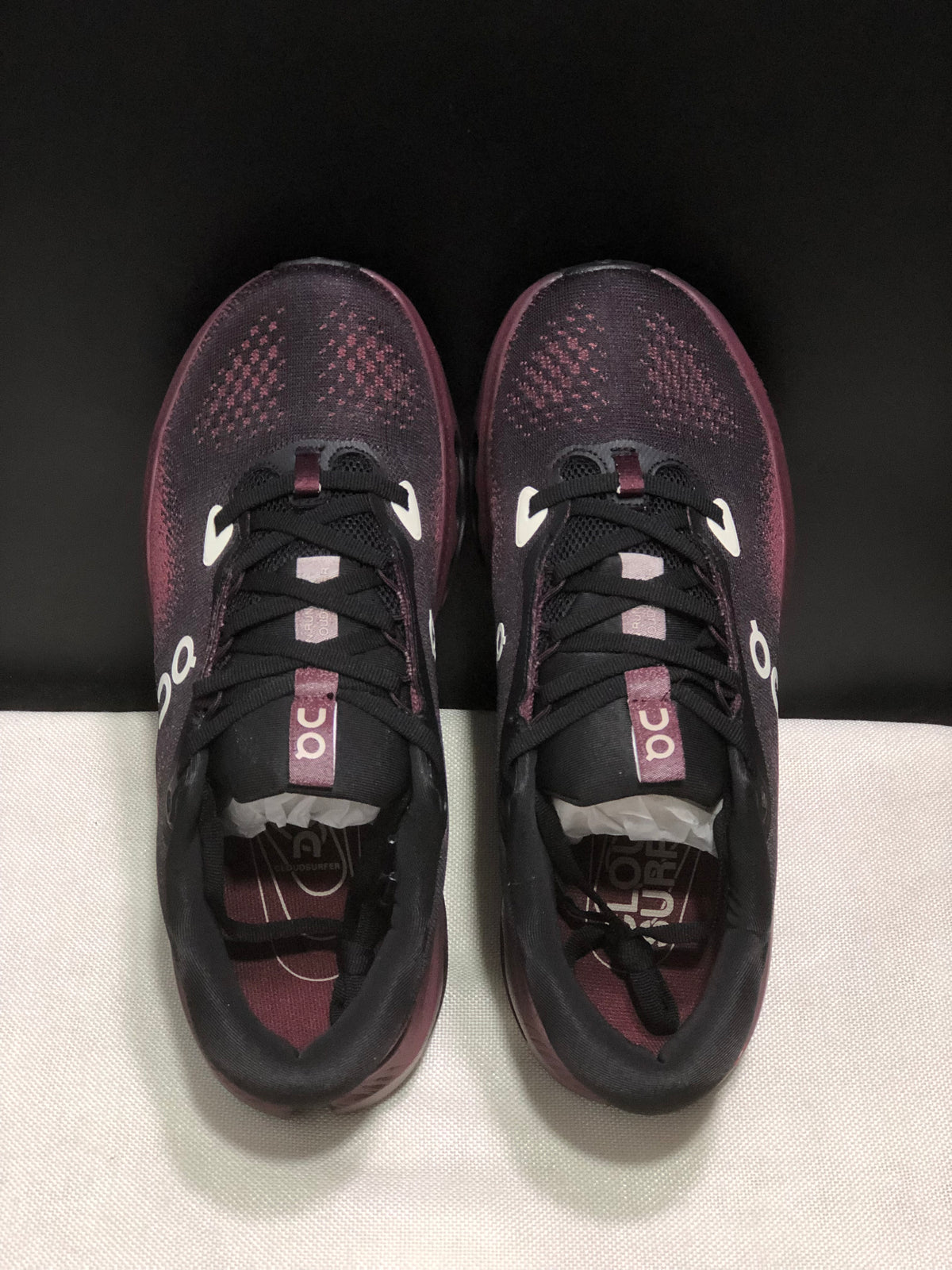 ON - CLOUDSURFER 3 BLACK RED WINE