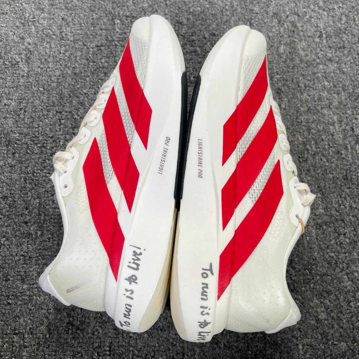 adidas Adizero Evo SL Off White / Better Scarlet / Core Black