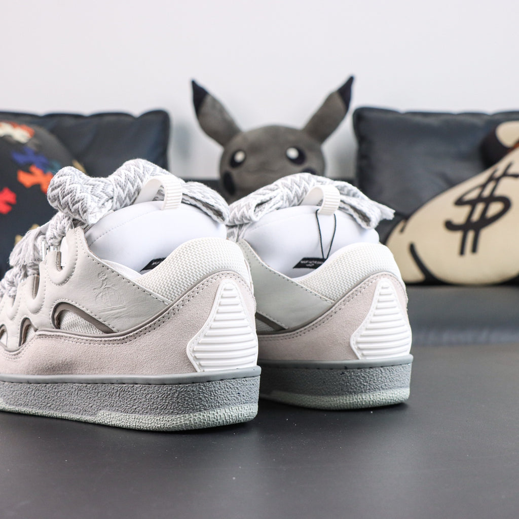 LANVIN SNEAKER Snake Laces White Grey