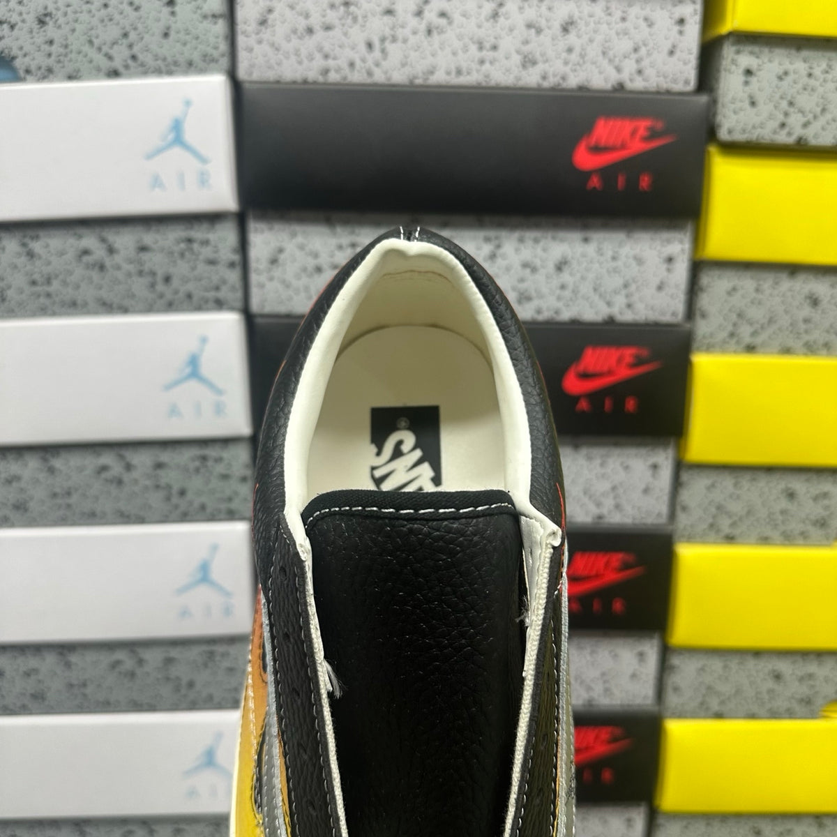 VANS OLD SKOOL ARCHIVE FLAME BLACK WHITE