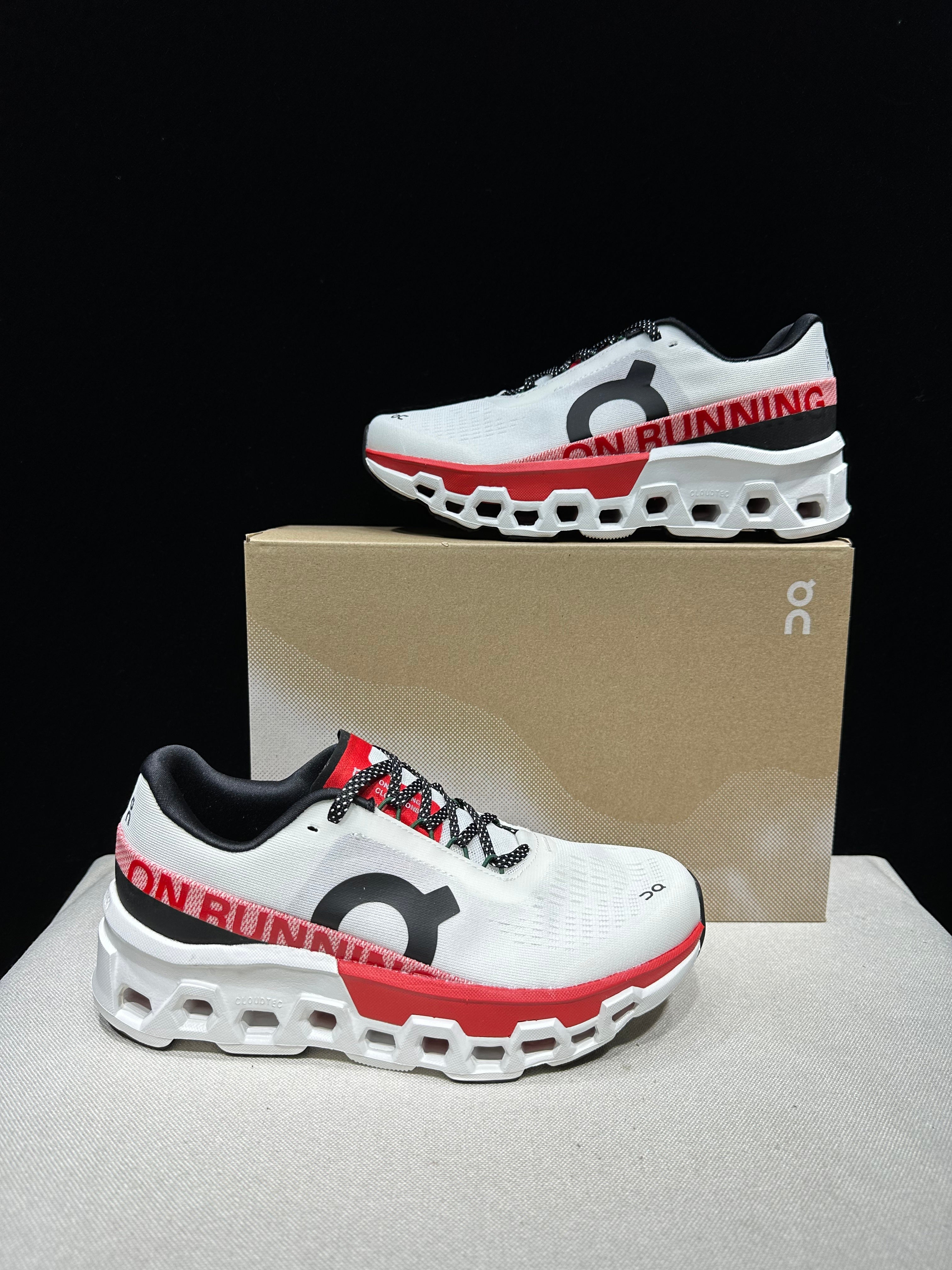 ON - Cloudmonster 2 'Ivory Silver Red'